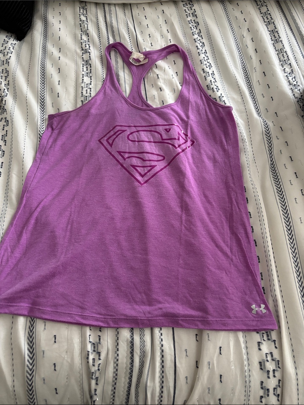 Women’s Under Armour Violet Supergirl Racerback Tank